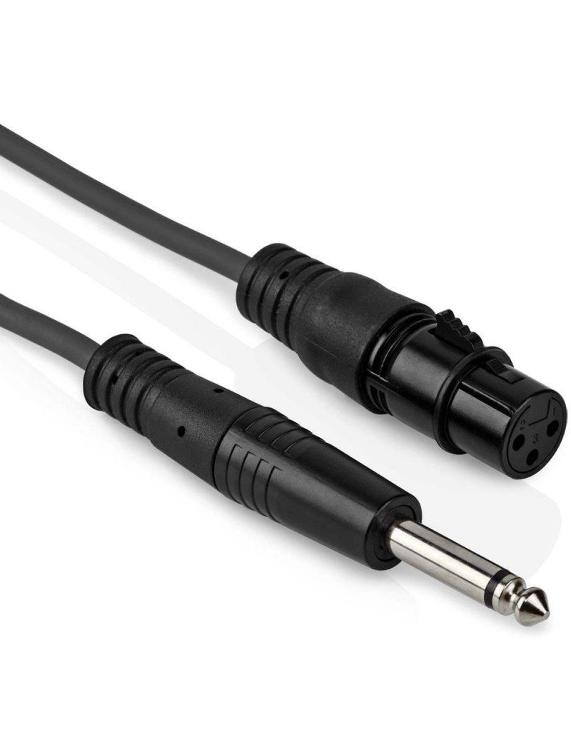 Câble Jack vers XLR Femelle 3 Broches - 5 Mètres