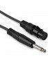 Câble Jack vers XLR Femelle 3 Broches - 5 Mètres