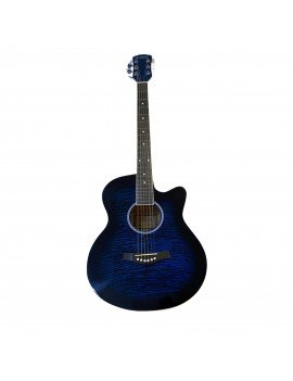 Guitare acoustique Bleu - Givson + Housse de protection (offert)
