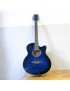 Guitare acoustique Bleu - Givson + Housse de protection (offert)