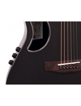 Guitare électro-Acoustique CE-2021-BK en fibre de carbone avec micro intégré PG-A12 de 41 pouces