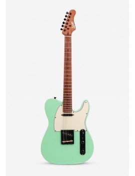 Guitare électrique S-G17-PRO-SG - High-end TL avec micros intégré: PG-E11 et un JACK PL-A3 (Vert fluo)