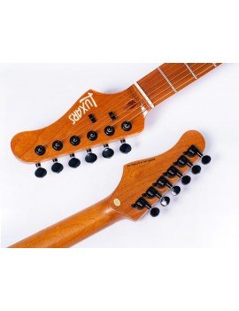 Guitare électrique S-G17-PRO-SG - High-end TL avec micros intégré: PG-E11 et un JACK PL-A3 (Vert fluo)