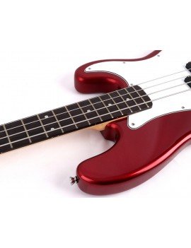 Guitare Basse - 4 cordes Finition Rouge Métalique - G-B1-4-MRD