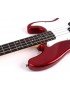 Guitare Basse - 4 cordes Finition Rouge Métalique - G-B1-4-MRD