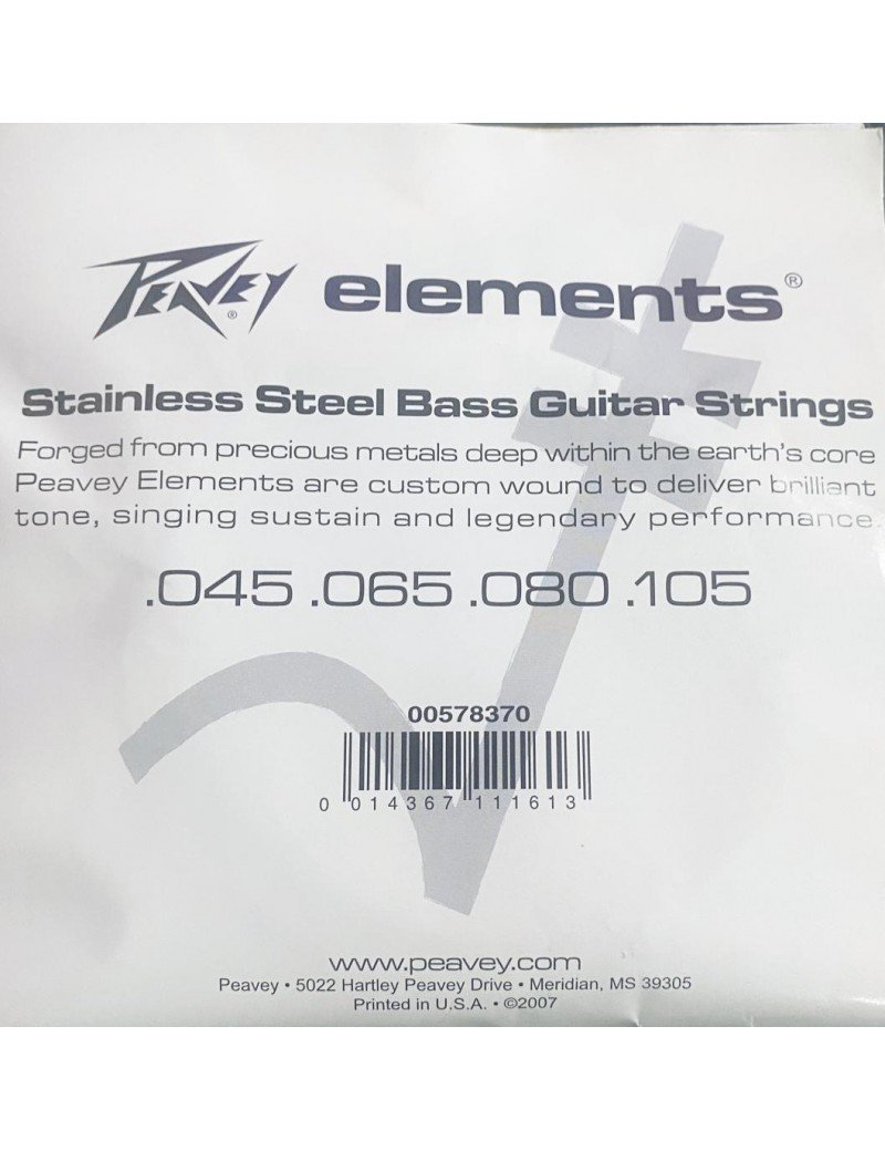 Peavey Elements - Cordes pour Basse 4 Cordes Extra Long Scale