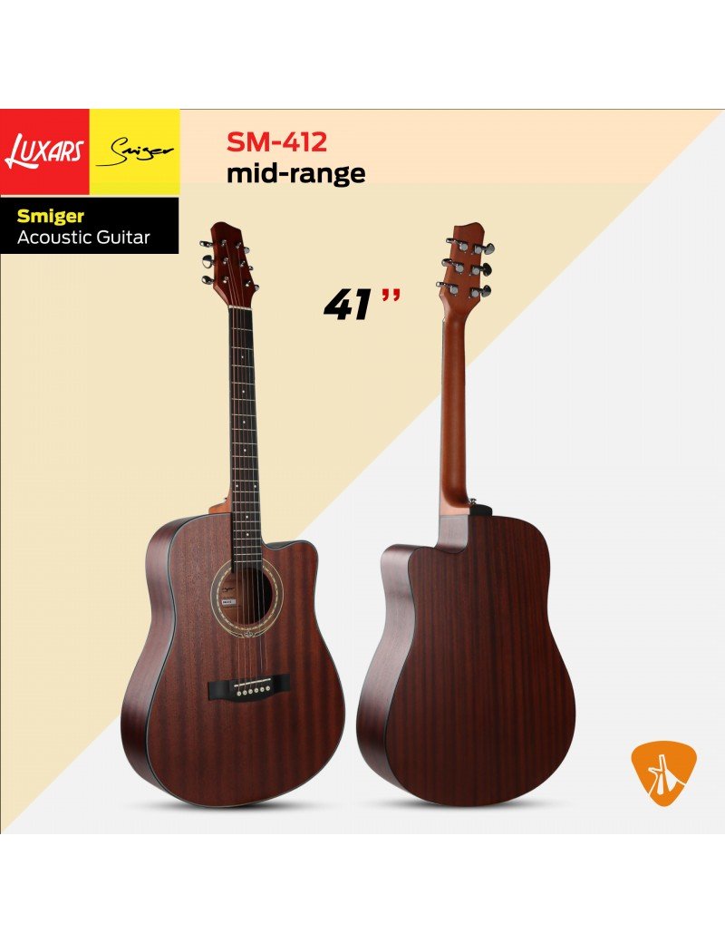 Guitare électro-acoustique SM-412 Mid-Range - SMIGER