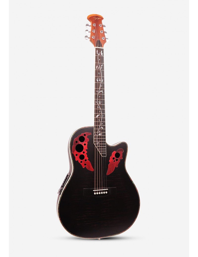 Guitare Acoustique Électrique 41 pouces SM-4160-BK