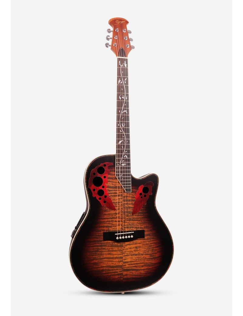 Guitare Acoustique Électrique 41 pouces SM-4160-3TS