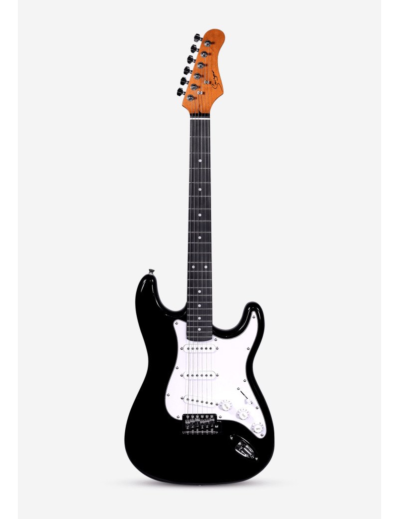 Guitare électrique L-G1M Couleur NOIR - Style ST avec un JACK PL-A3