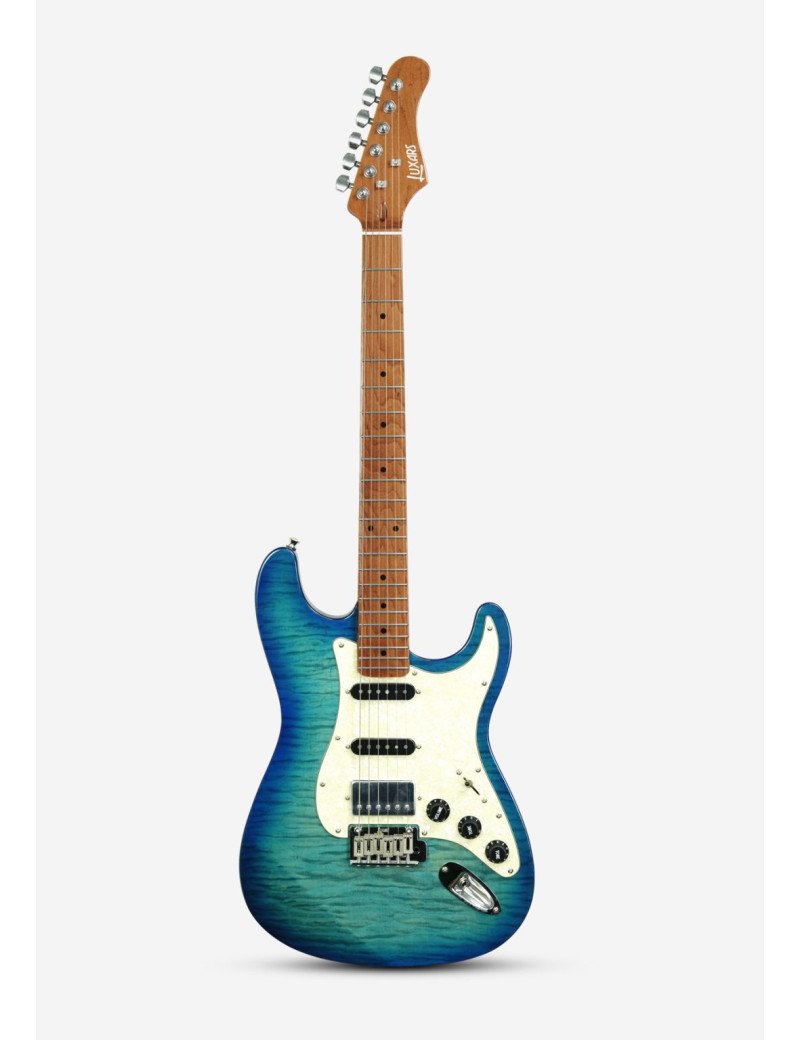 Guitare électrique Stratocaster haut de gamme pour scène et studio Smiger S-G25 - BLEU