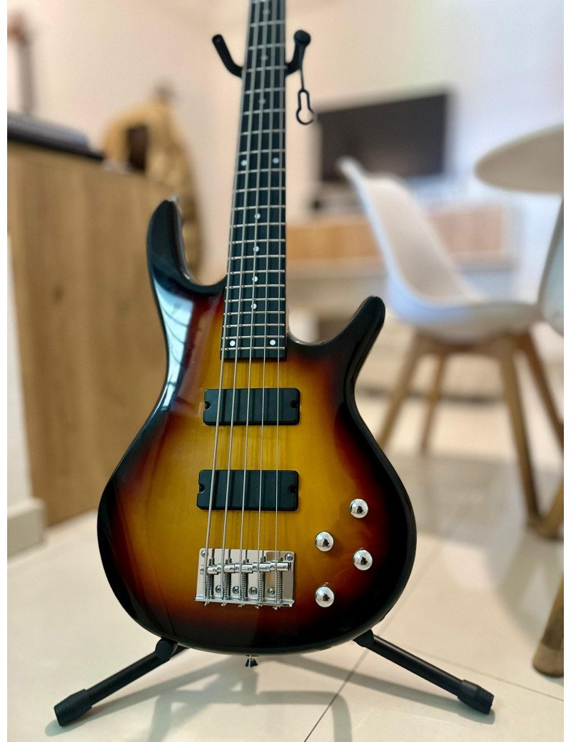 Guitare Basse 5 cordes - G-B3-5 - Couleur couché du soleil