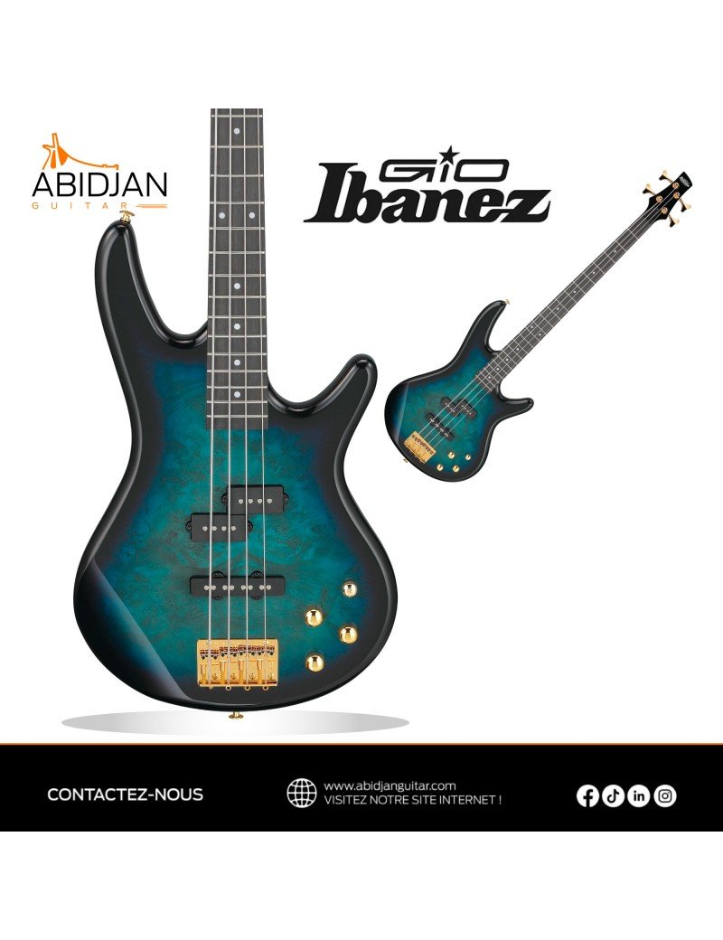 Guitare basse Green and Black - Ibanez - GIO