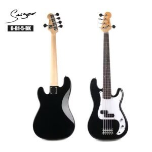 Basse Électrique 5 Cordes Smiger G-B1-5-BK (Noir)