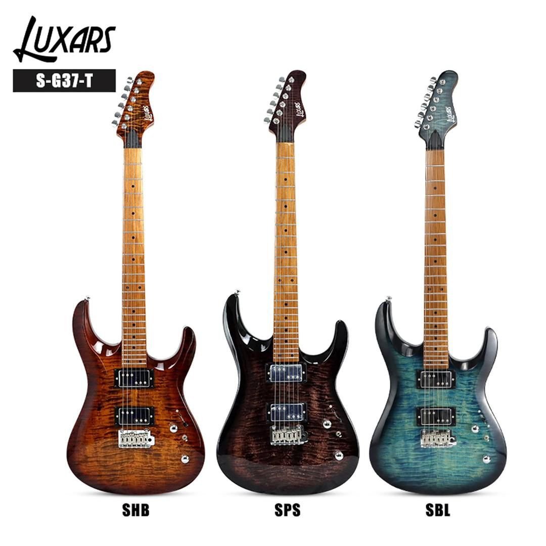 Luxars Guitare Électrique Rock S-G37-T-VTS (Vintage Sunburst) – Image 5