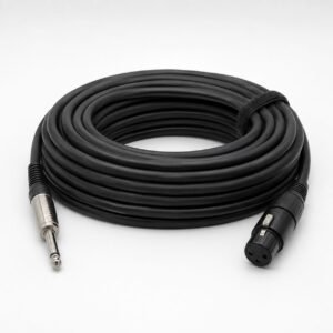 Jack vers XLR 25m