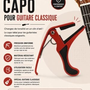 Capodastre guitare toutes couleurs