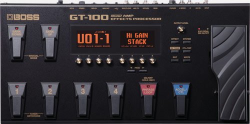 Pédalier multi-effets BOSS GT-100 avec pédale d’expression