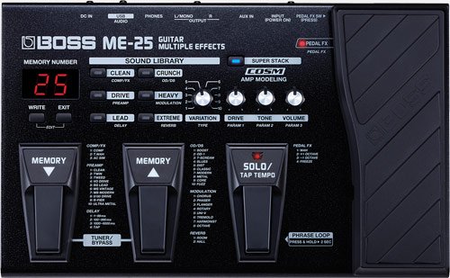 Pédalier multi-effets BOSS ME-25 avec pédale d’expression