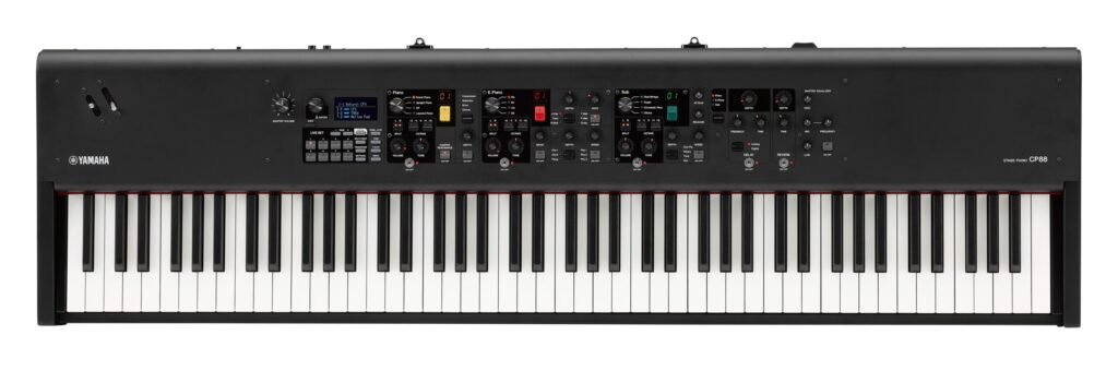 Piano de scène Yamaha CP88, clavier 88 touches et panneau de commande