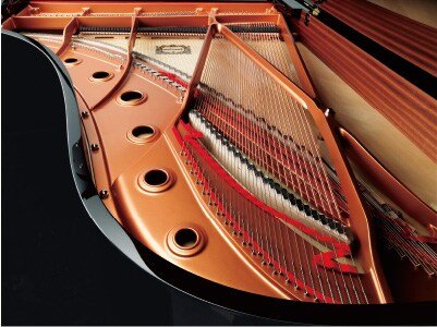 Cadre et cordes du Yamaha GB1K, photographie officielle