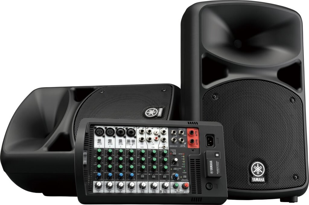 Yamaha STAGEPAS 600BT : deux enceintes et console de mixage amovible
